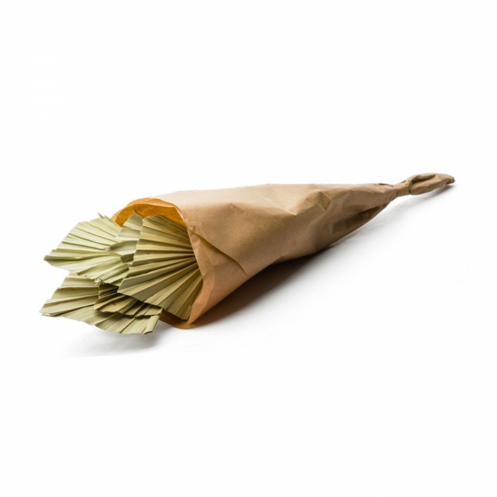 Botte de fleurs séchées lance de palmier vert naturel