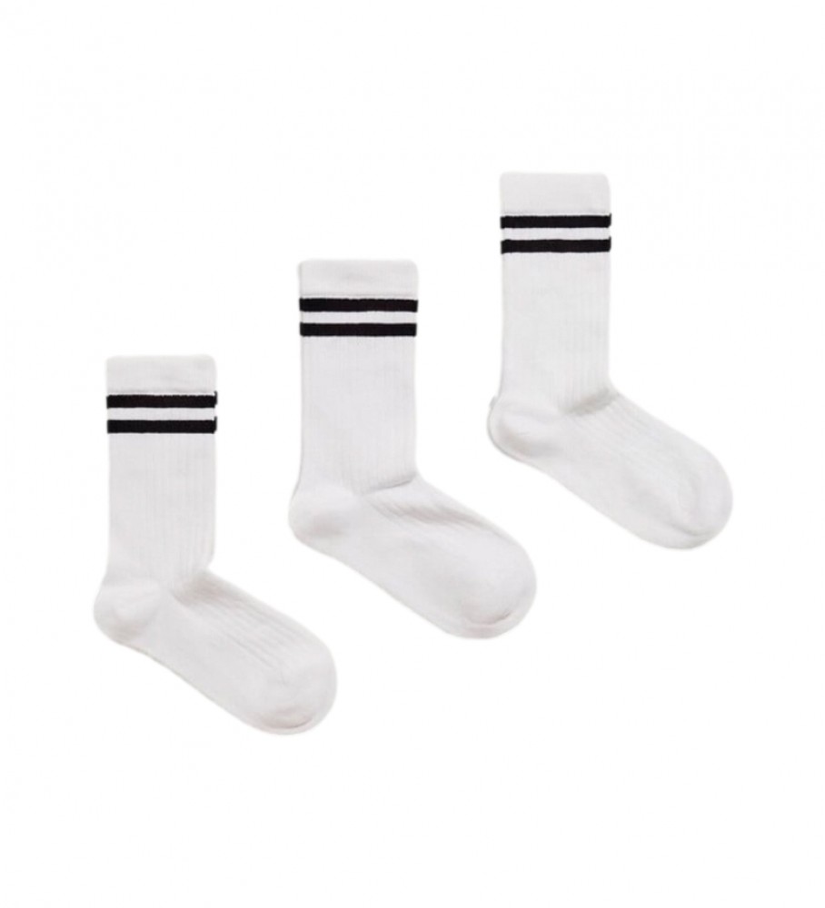 Pacote com 3 pares de meias Pepe Jeans com detalhes brancos