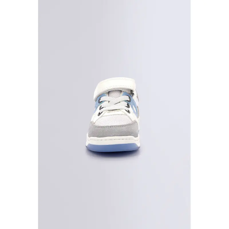 KIKOUAK BLANC BLEU BASKETS BASSES Synthétique Mixte