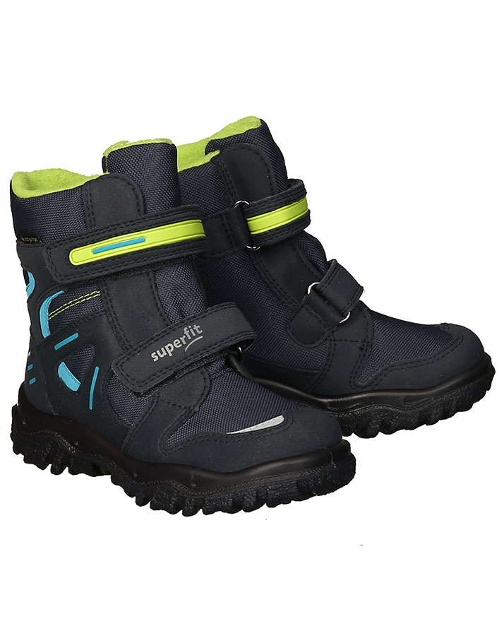 Winter-Boots HUSKY MULTI gefüttert in blau/grün