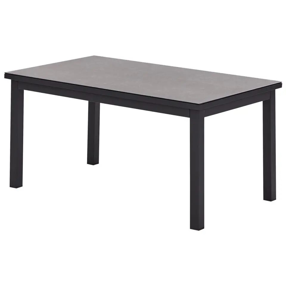 MESSINA - Loungeset voor 5 - Zwart/Groen - Aluminium