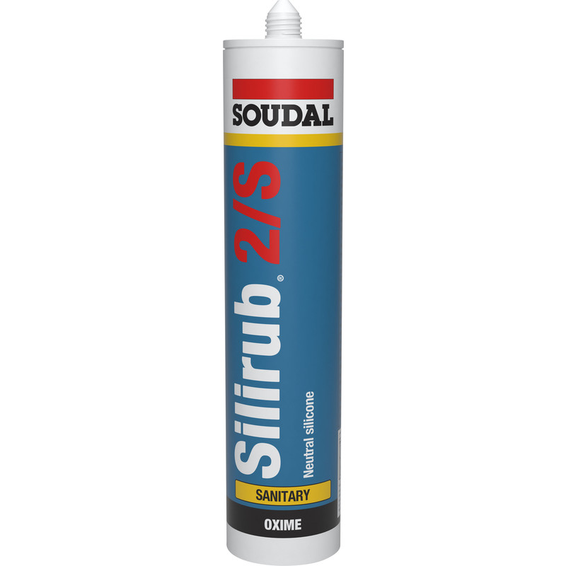 Soudal Silirub 2 S siliconenkit Wit 300ml