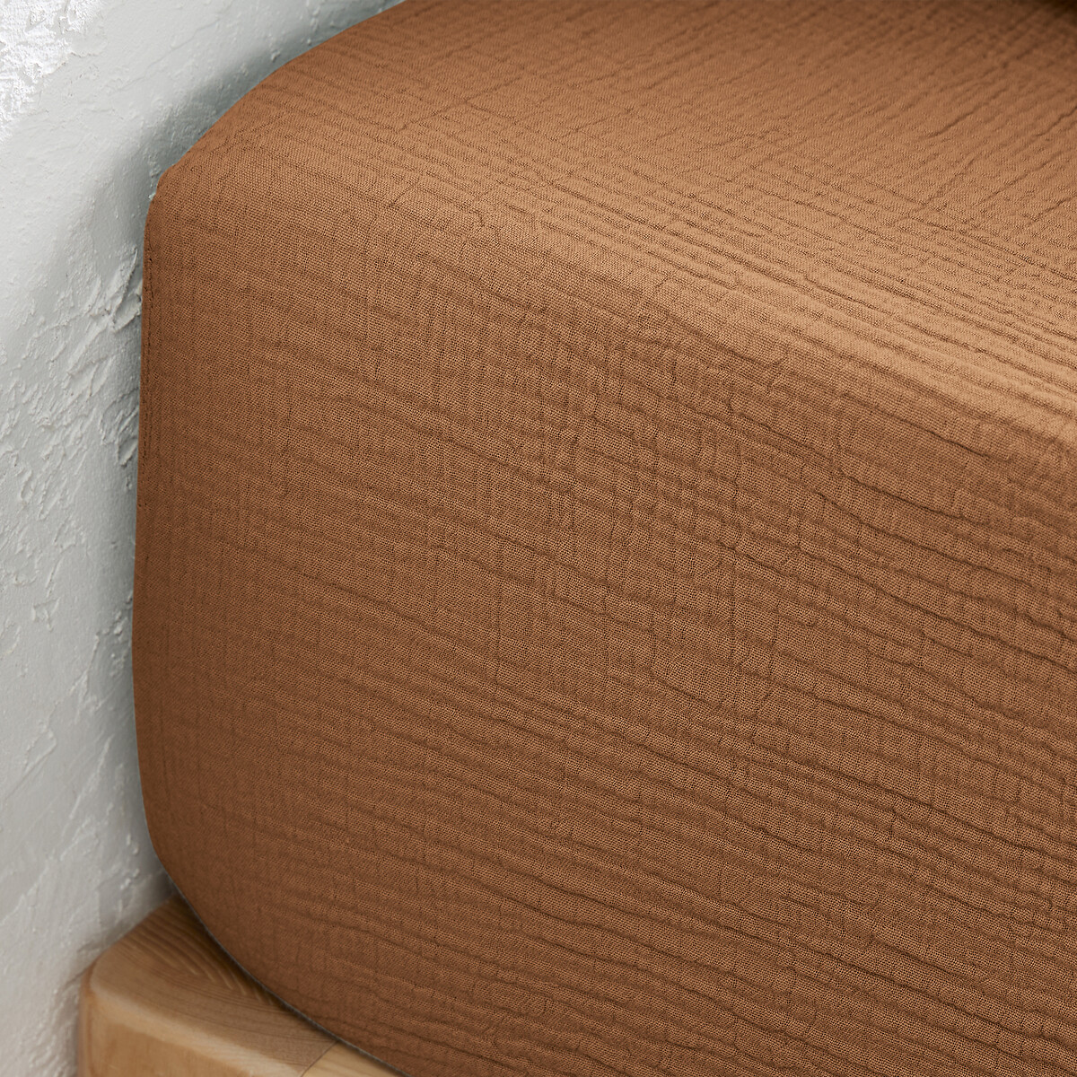 LA REDOUTE INTERIEURS<br>Lençol de baixo liso em tetra, dobrável 30cm, Kumla