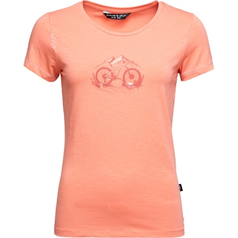 Chillaz Gandia Mountainbike Flowers T-Shirt Coral Damen