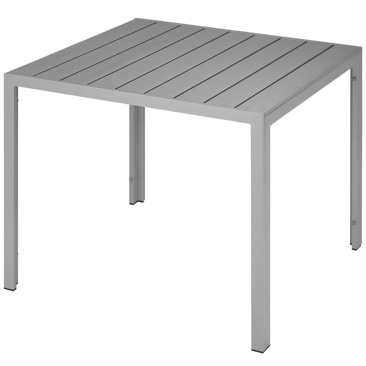 tectake Maren tuintafel van aluminium en kunststof, 90 x 90 x 74,5 cm