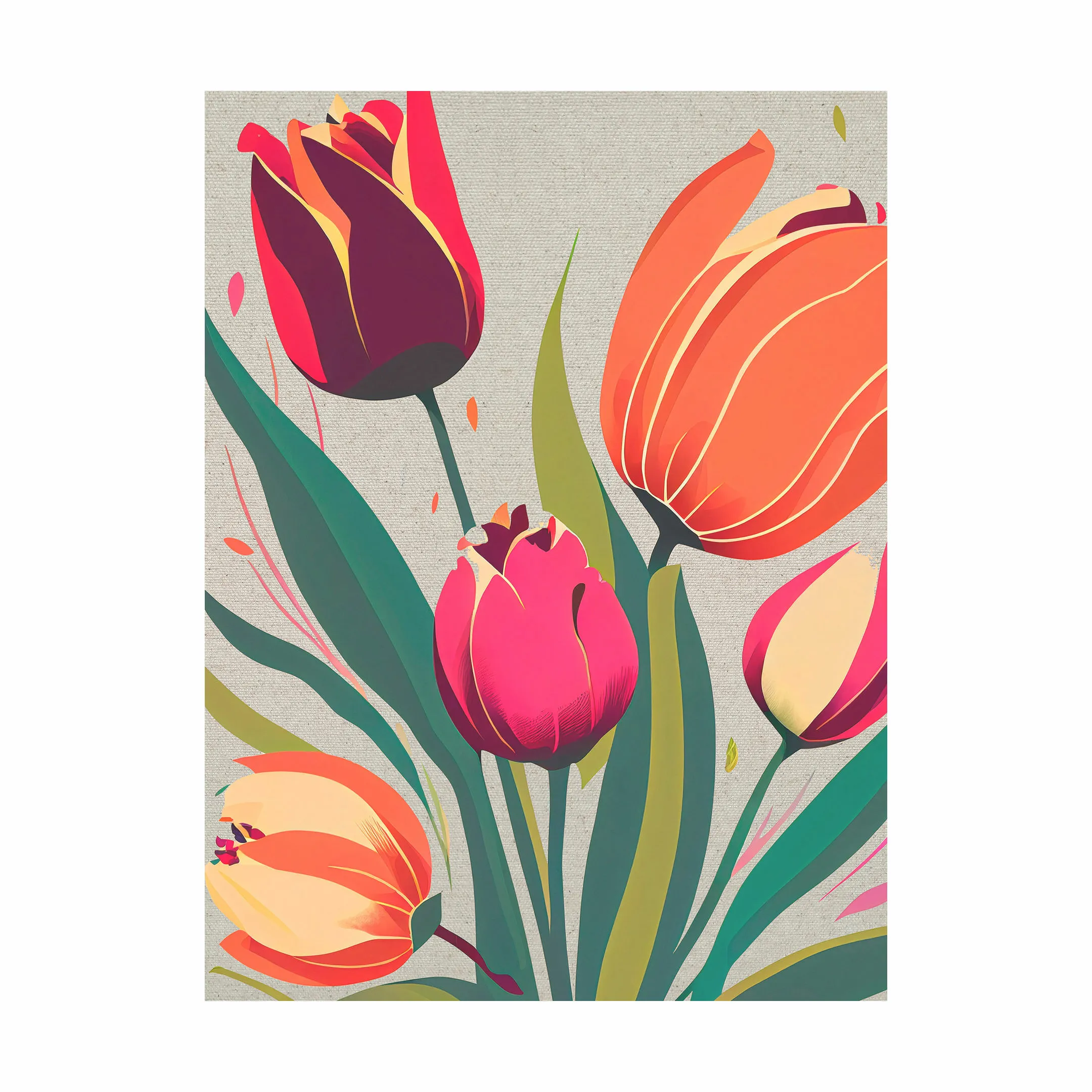 Incado Hørprint - Colorful Tulip