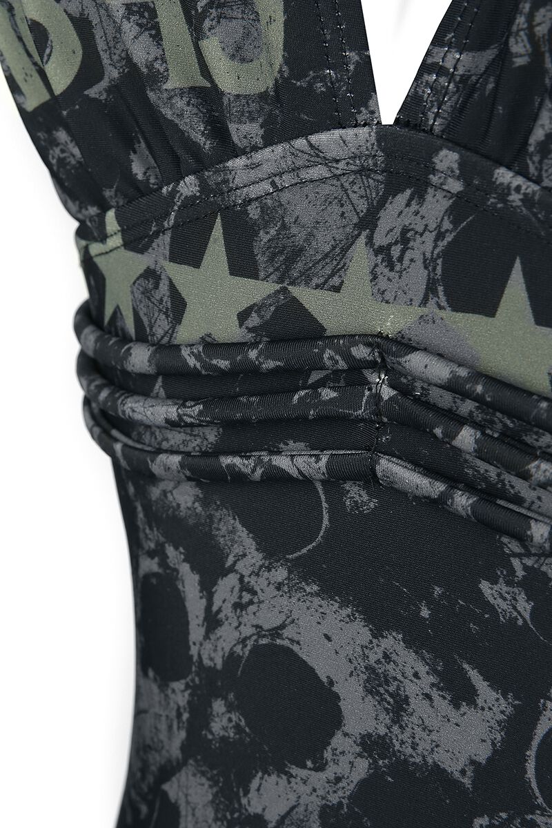 Maillot De Bain Noir Avec Motif Crânes & Imprimés | Rock Rebel by EMP Maillot de bain
