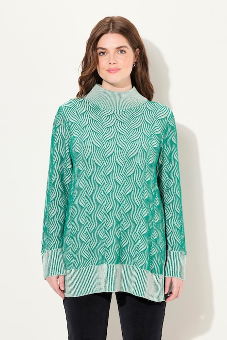 Pullover, Zopfmuster, Langarm, Biobaumwolle