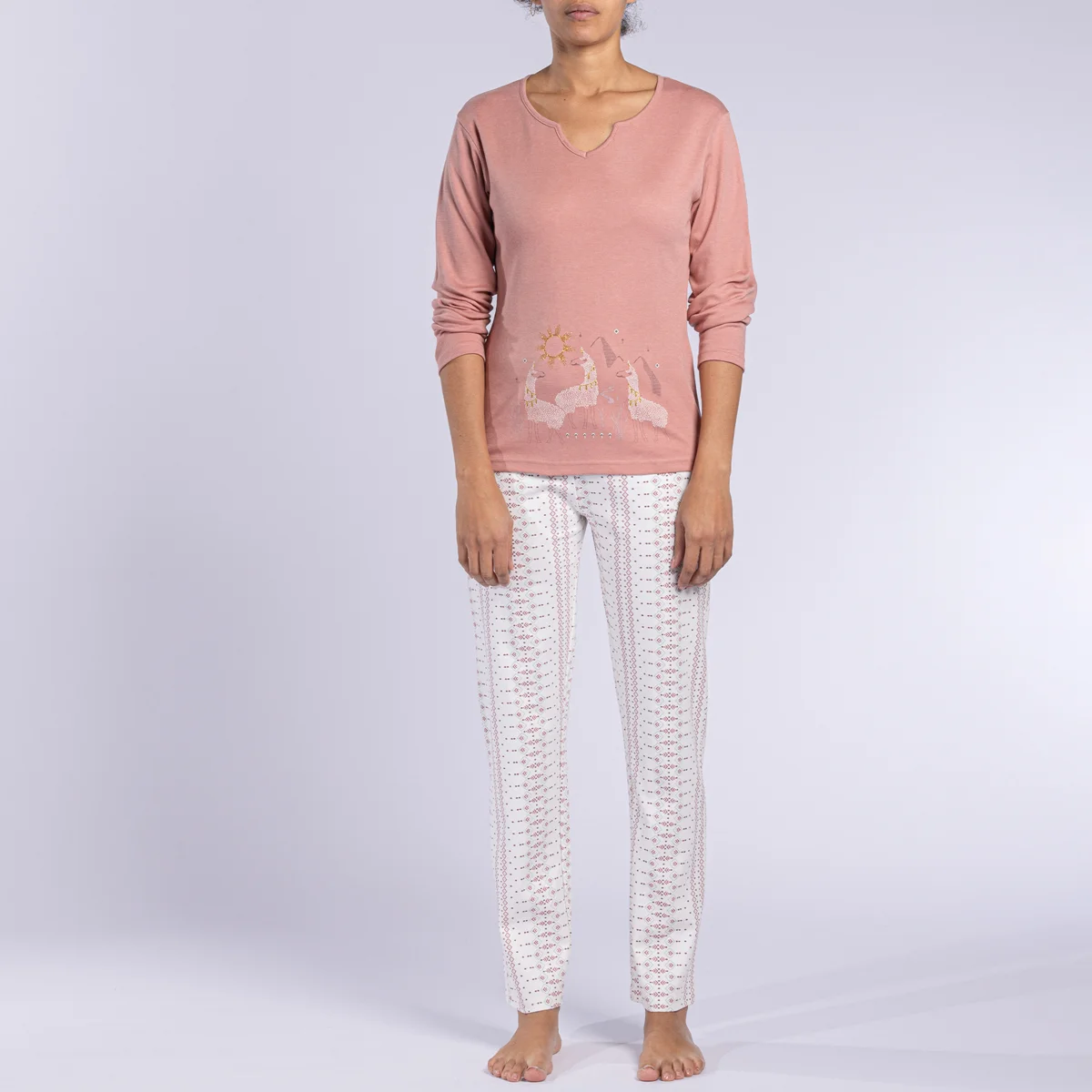 Pyjama femme MACHU PICHU blush
