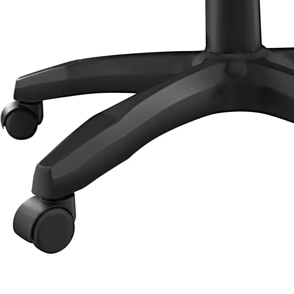 tectake Racing bureaustoel Comodo met voetsteun , Zwart/zwart