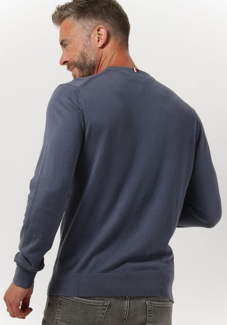 TOMMY HILFIGER blauwe tommy hilfiger trui pima org ctn cashmere crew neck