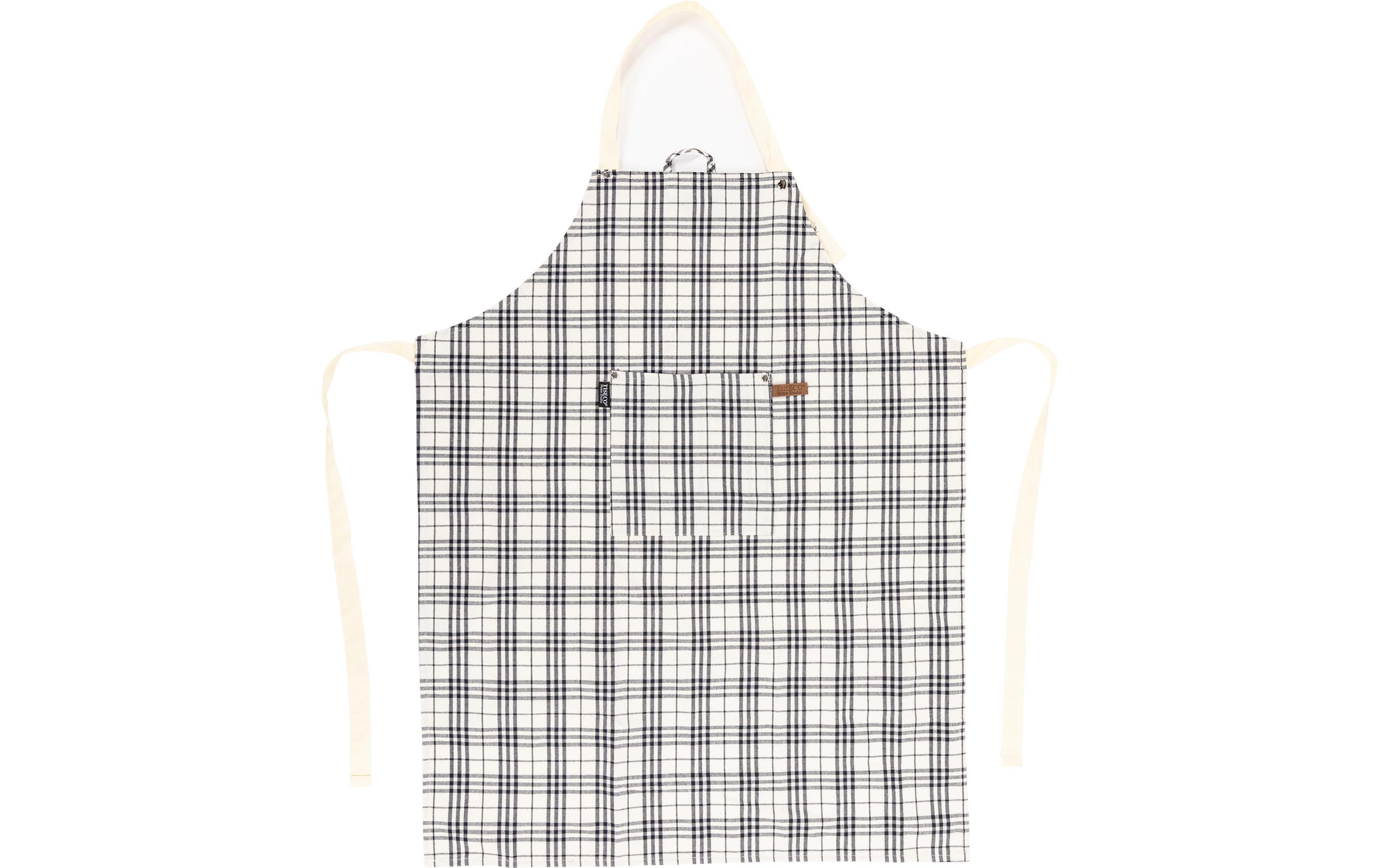 Kochschürze Sherlock Checker Schwarz/WeissKüchenschürze trifft den Retro-Charme