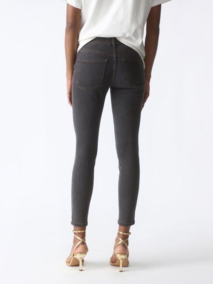 Calça jeans skinny - Cinza chumbo