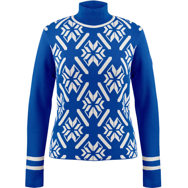 Pull POIVRE BLANC KNIT PULLOVER ACID BLUE