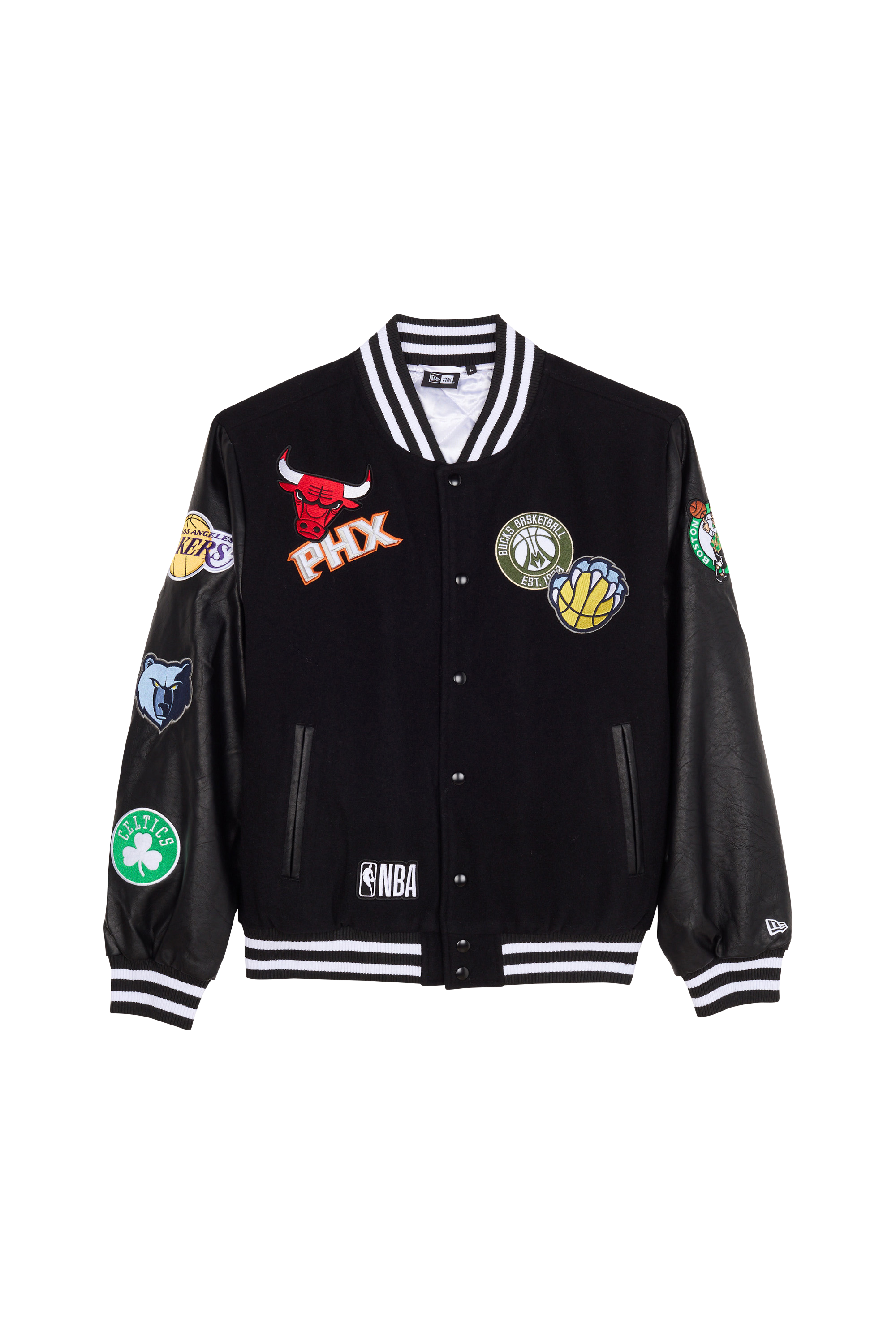 NEW ERA Bomber NBA BADGE VARSITY Noir
