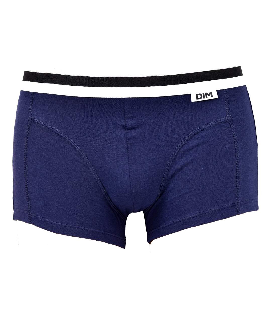 Boxer DIM Homme en coton stretch ultra Confort -Assortiment modèles photos selon arrivages- Pack de 2 Boxers Bleu/Bleu Cobalt