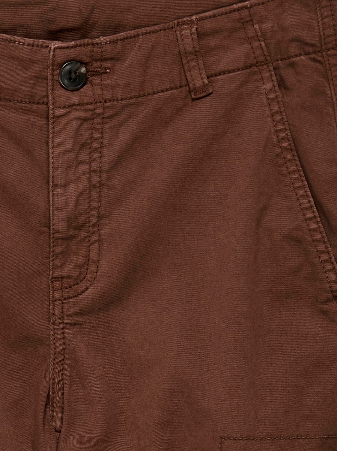 KOBMAXWELL Mittlere Taille Cargo Schnitt Cargo-Hose Cappuccino