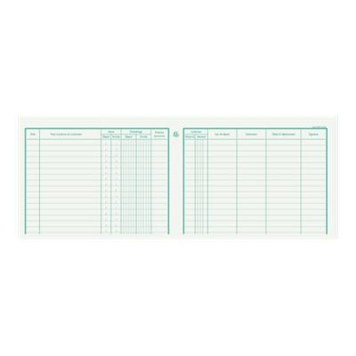 Exacompta - Carnet de bord pour le Suivi des déplacements - 14,8 x 19 cm