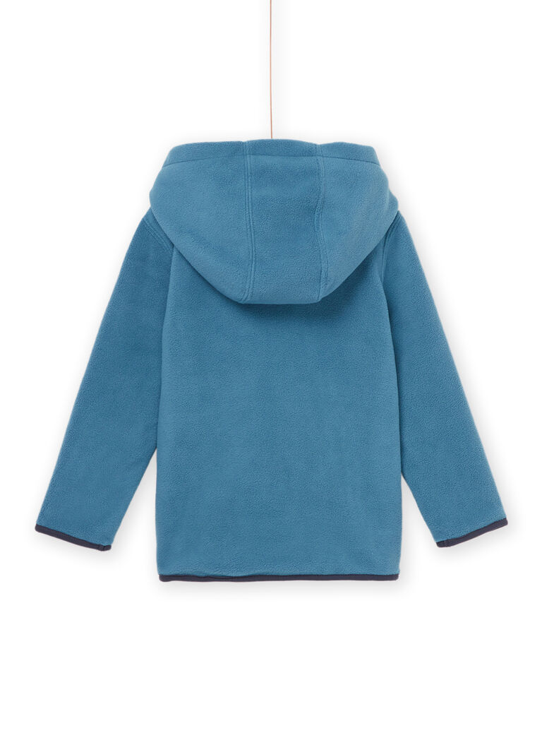 Gilet bi-matières à capuche