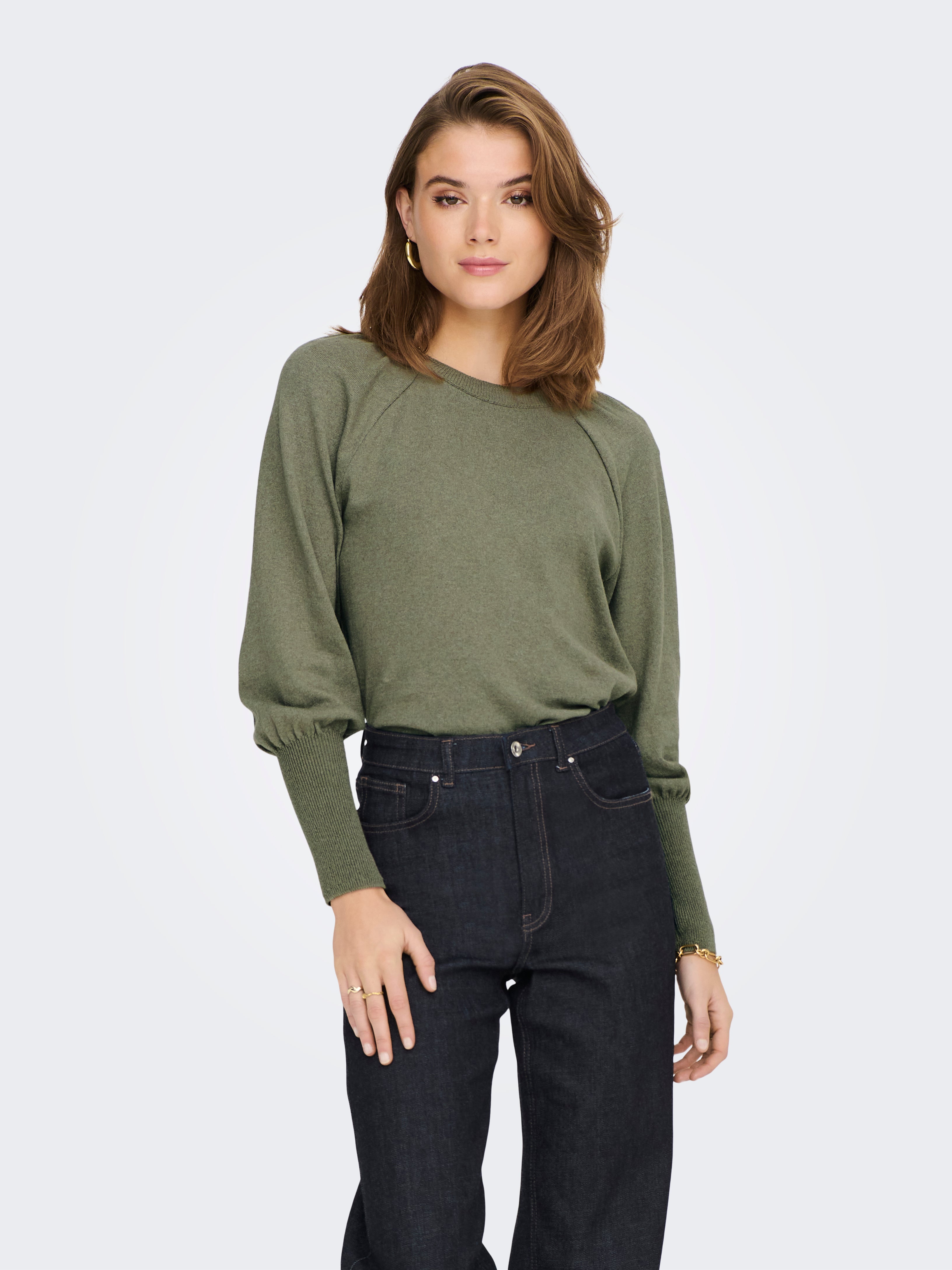 ONLASTA Strickpullover Seagrass