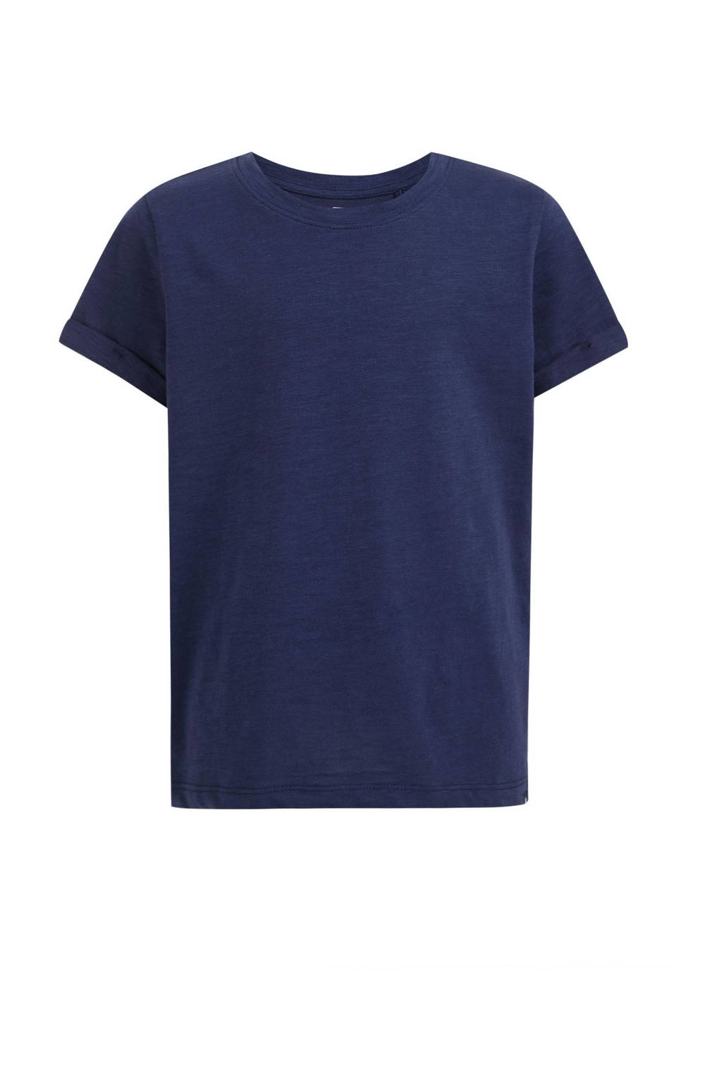 WE Fashion T-shirt van katoen donkerblauw