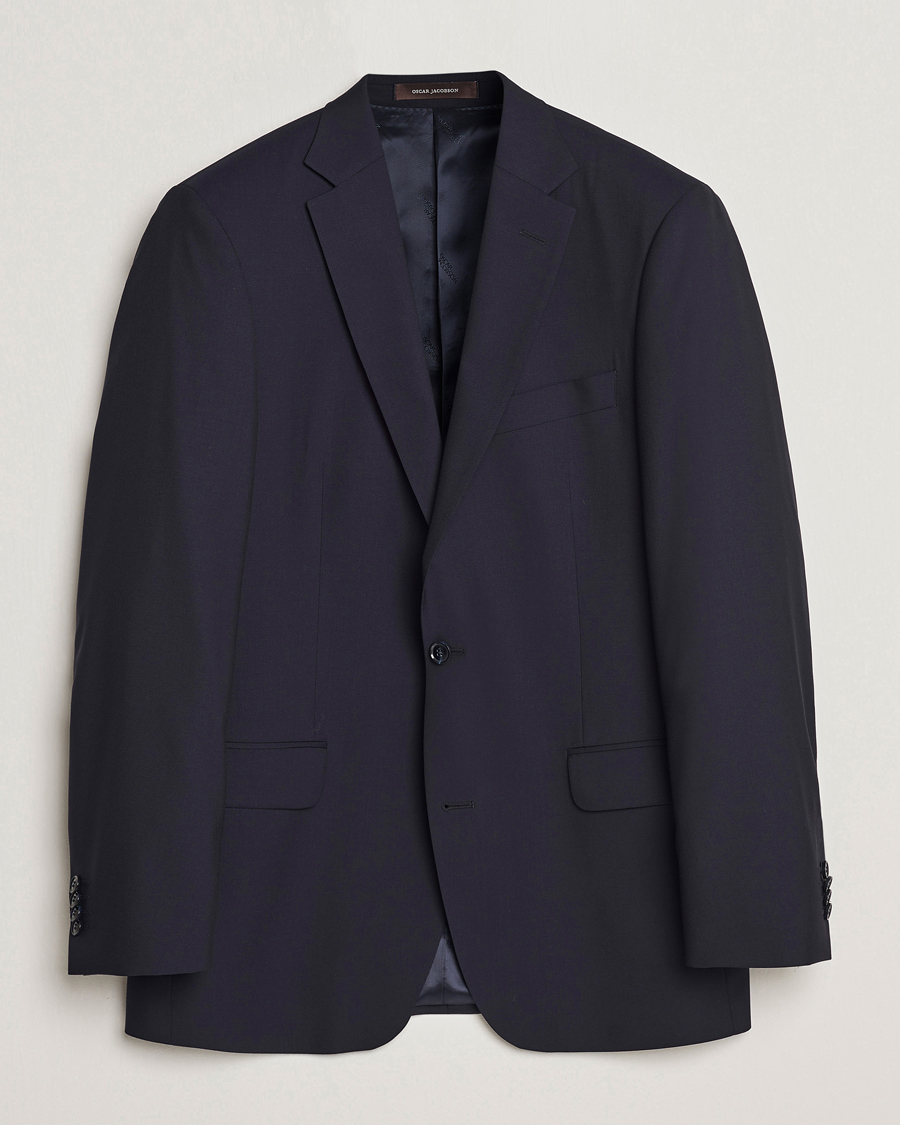 Oscar Jacobson Joel Wool Blazer Navy