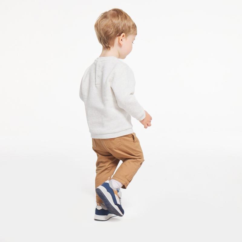 Pantalon coton modulable marron bébé garçon Marron