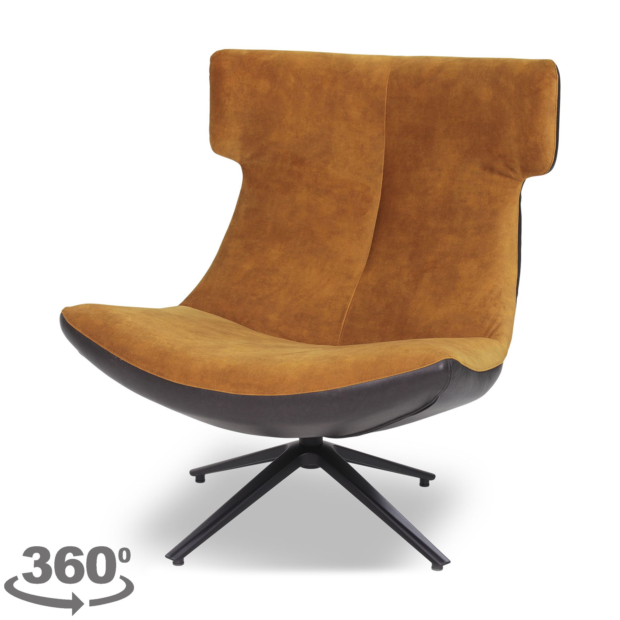 Draaifauteuil Lowie B83 x D83 x H96 cm