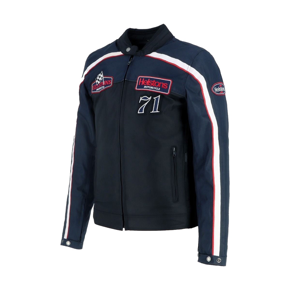 Helstons - Blouson Formula Sport - tissu technique Bleu / Noir / Blanc