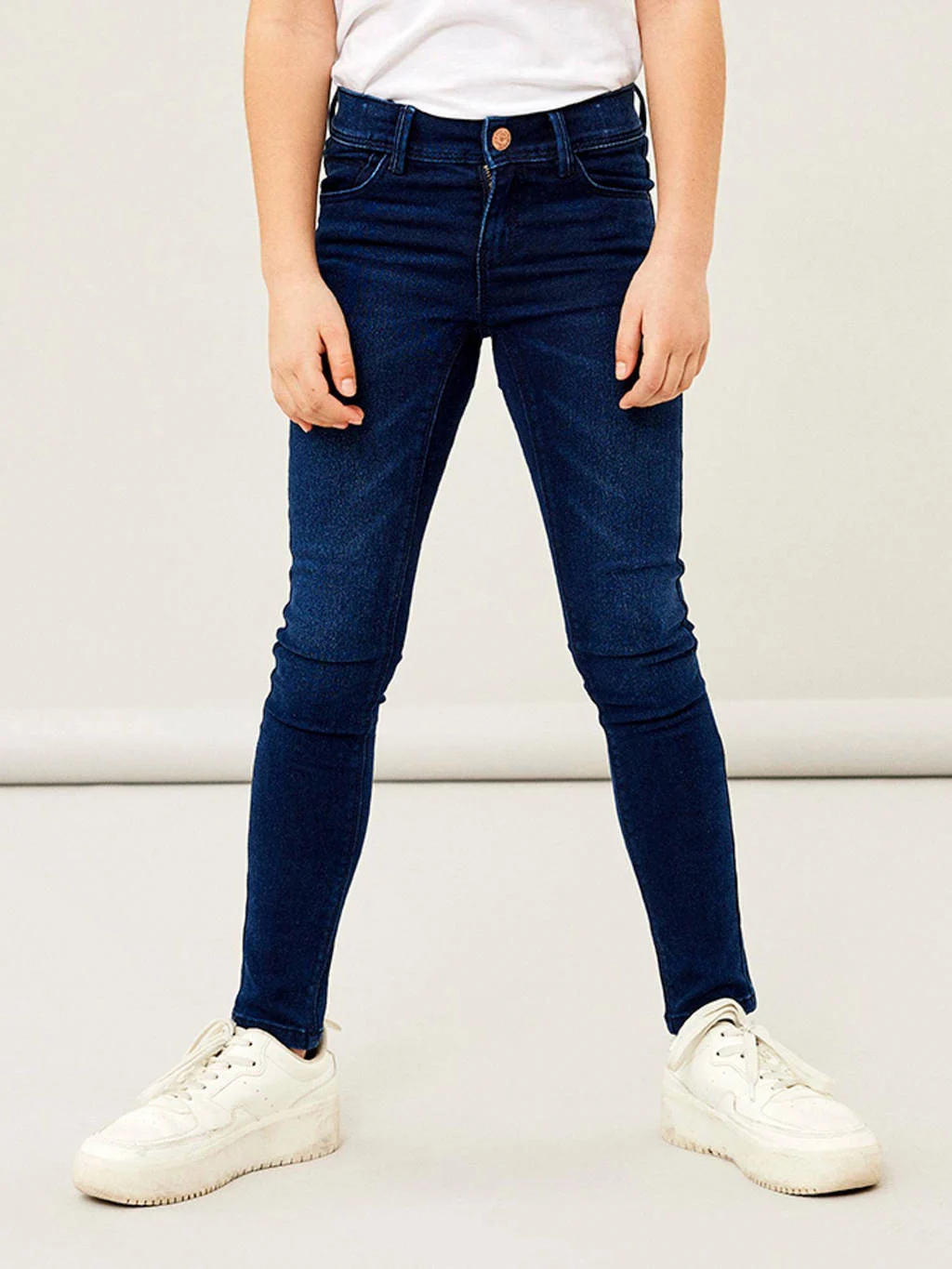 NAME IT skinny jeans NKFPOLLY dark blue denim
