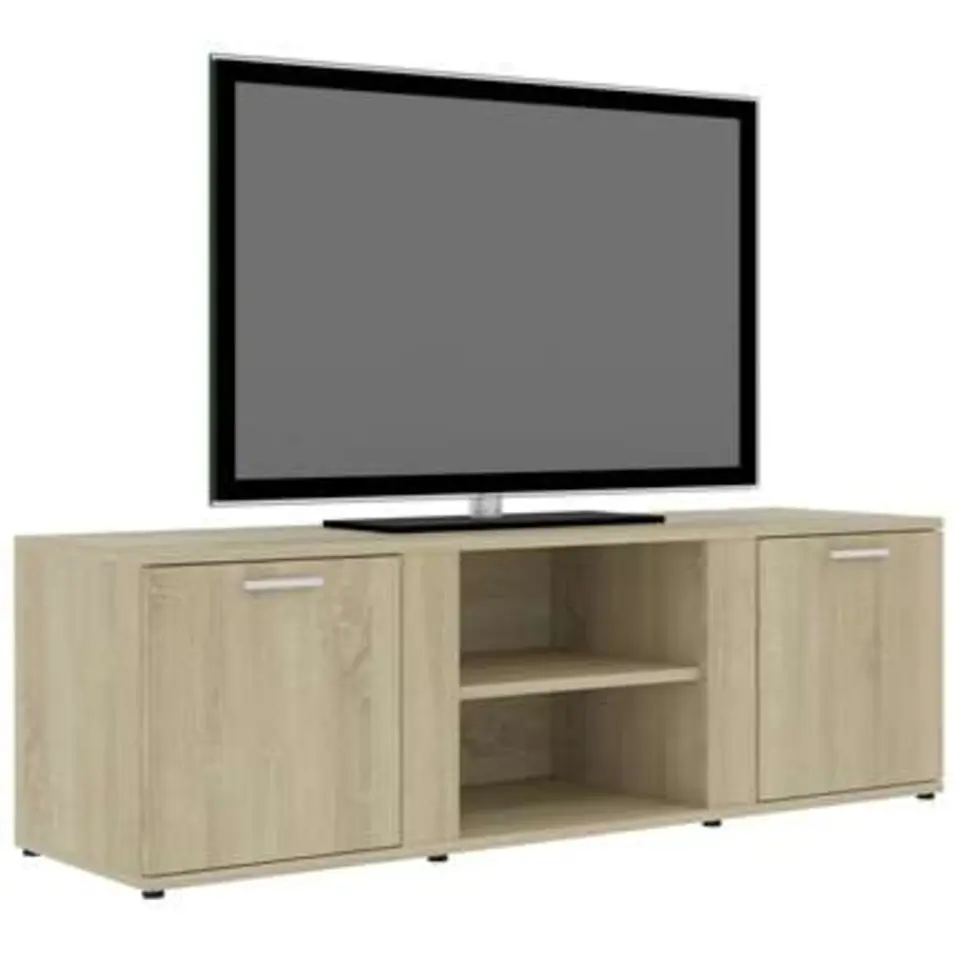 vidaXL - Tv-meubel - Bruin - Bewerkt hout