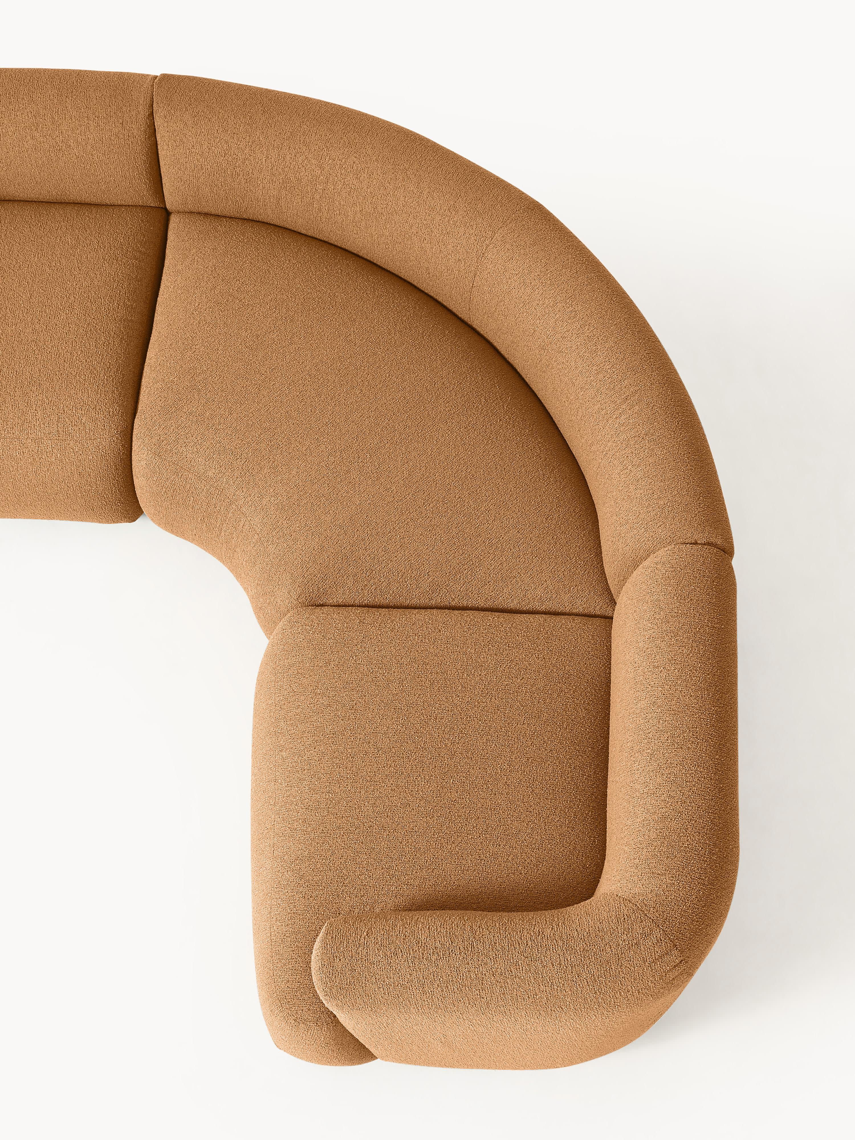 Modulaire bouclé hoekbank Sofia (4-zits)