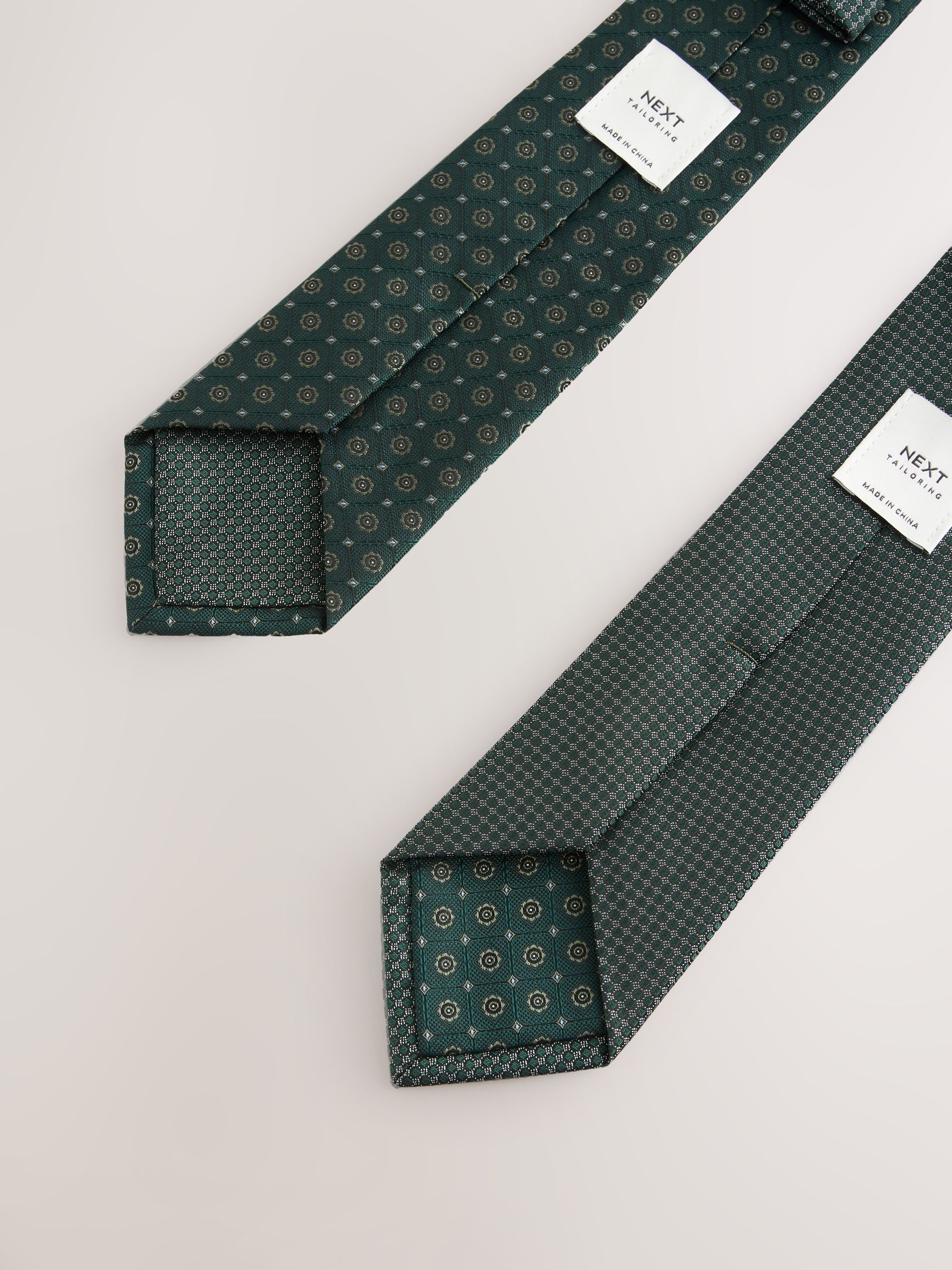 Groen - Textured Clip Ties 2 Pack
