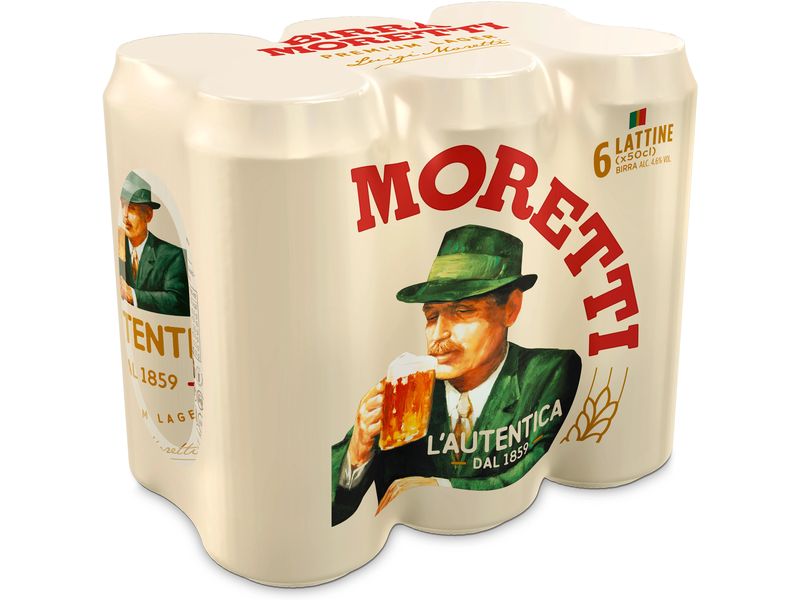 Birra Moretti Bier L`autentica 6 x 0.5 l Lagerbier