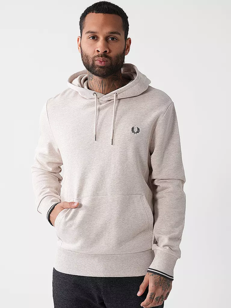 FRED PERRY Kapuzenpullover - Hoodie creme