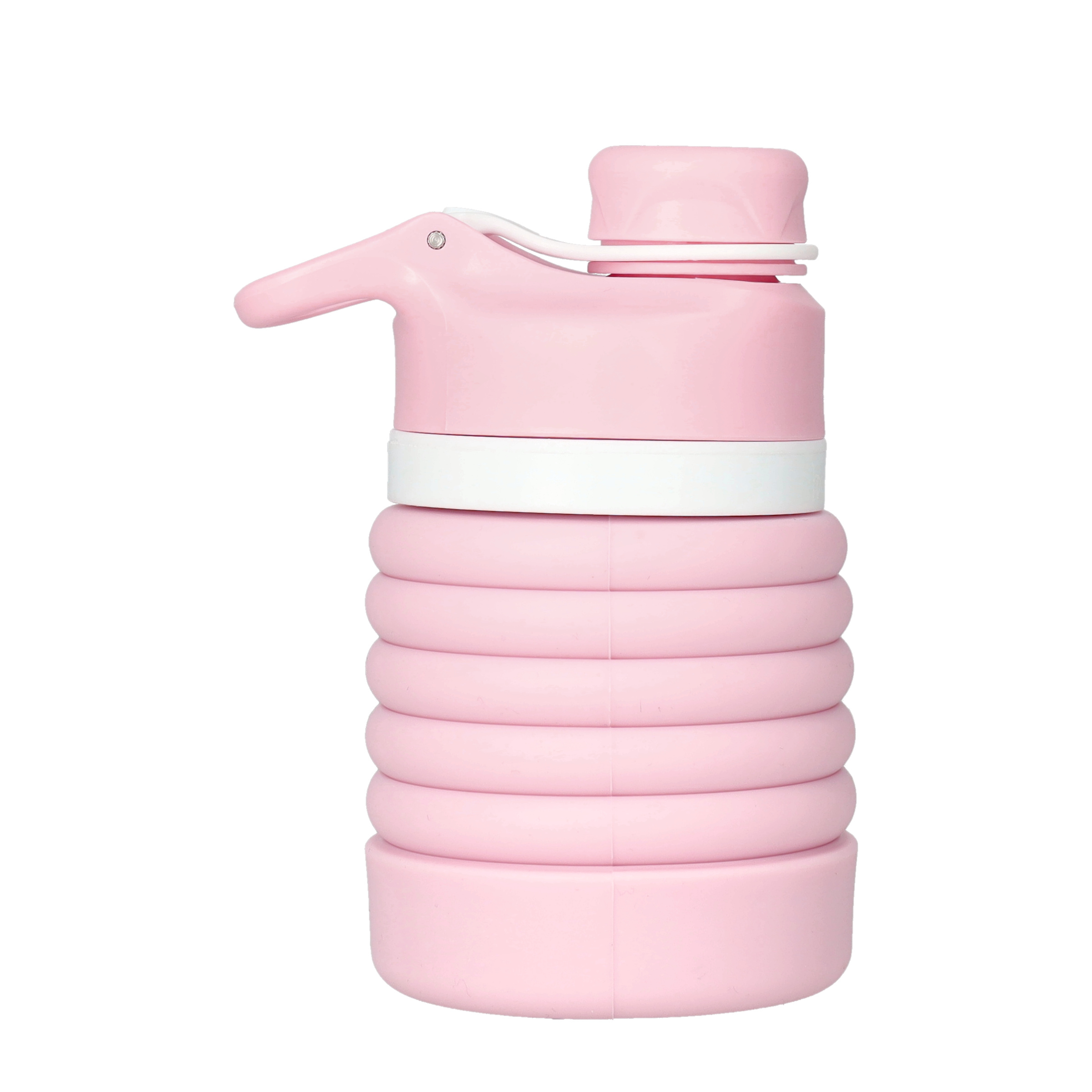 (550ml) Faltbare Trinkflasche Wasserbeutel - Rosa
