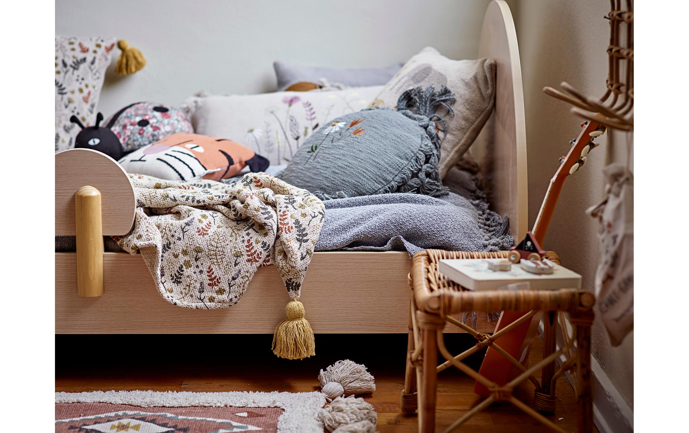 Kuscheldecke Filipa 160 x 130 cm, GelbDecke zum Kuscheln aus Baumwolle