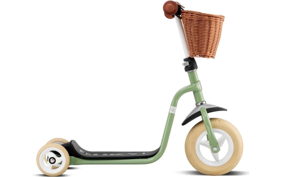 Scooter R1 Classic mit EVA-Bereifung retro greenDreirad-Scooter für Kinder mit Lenkerkorb
