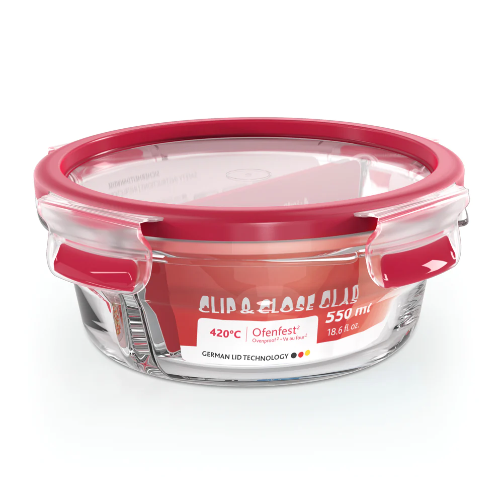 Boite ronde 0,55 L Clip&Close Emsa