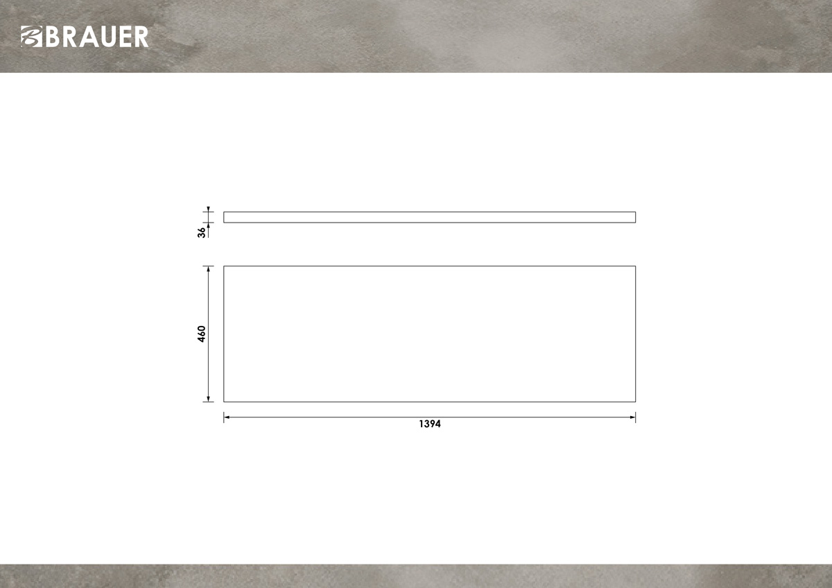 Brauer Ocean Medium toppaneel 140cm forest cacao