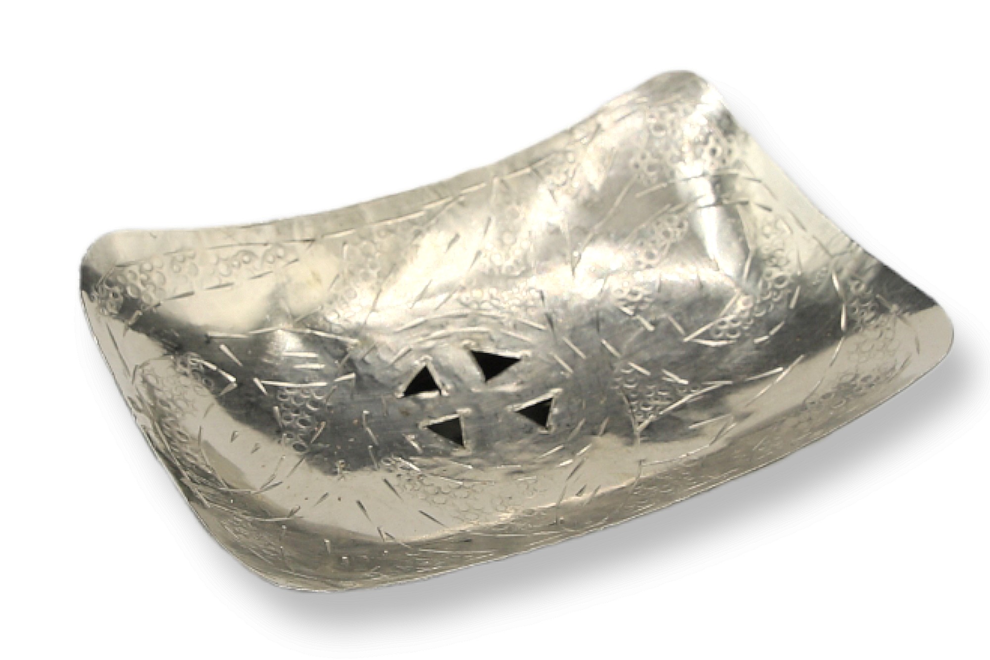 Seifenschale rechteckig, silber, B 11,5 cm, L 8,5 cm, H 2,5 cm von fischer's lagerhaus