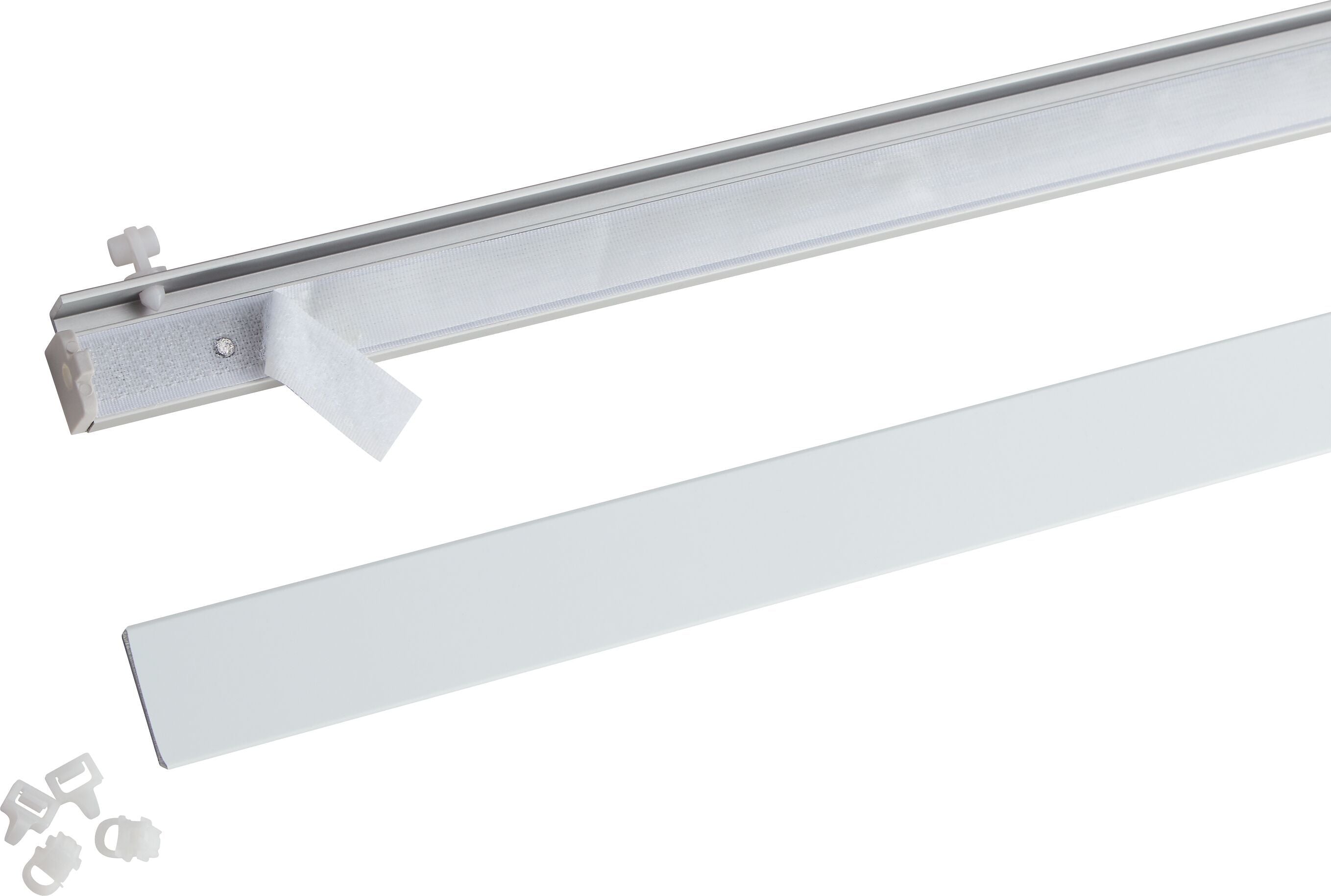 EASY CRIC Flächenvorhangsystem - Silber / B: 60.0 cm x T: 2.5 cm x H: 1.0 cm