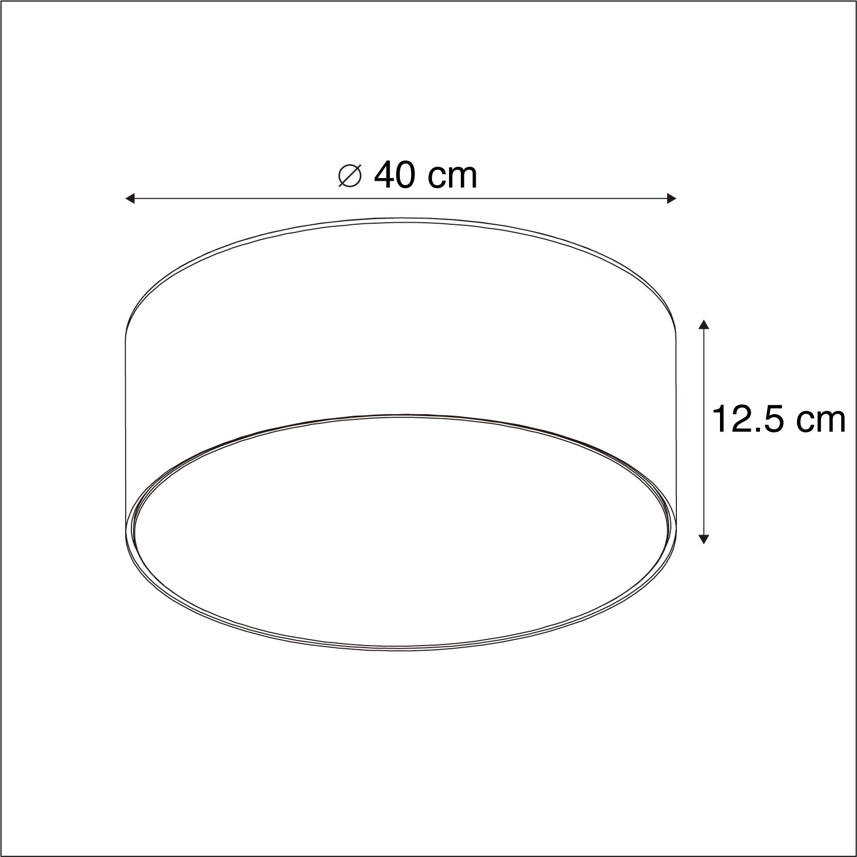 QAZQA Plafondlamp roze 40 cm incl. LED - Drum LED