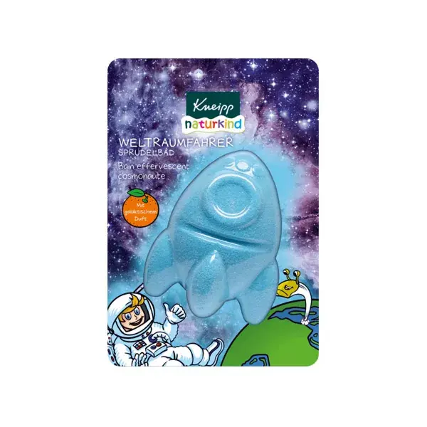 Banho efervescente Kneipp Nature Kids Cosmonaut Laranja 85g