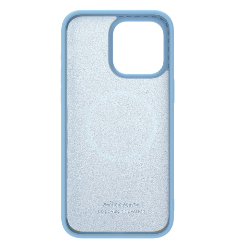 iPhone 15 Pro Max MagSafe Silikon Schutz Hülle Cam-Slider Kameraschutz - Hellblau