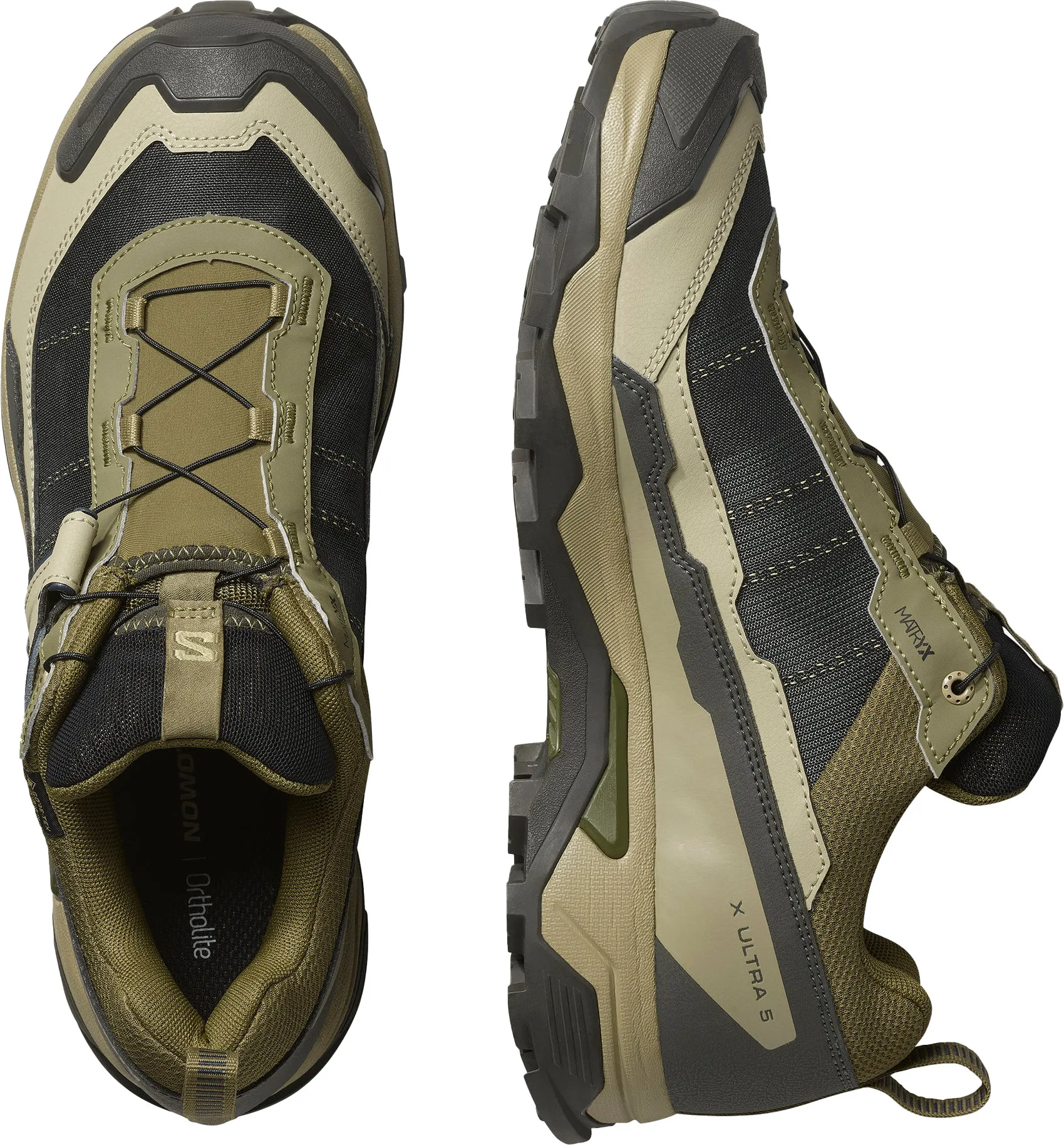 Salomon Men's X Ultra 5 GORE-TEX Martini Olive/gray Green/blue Night