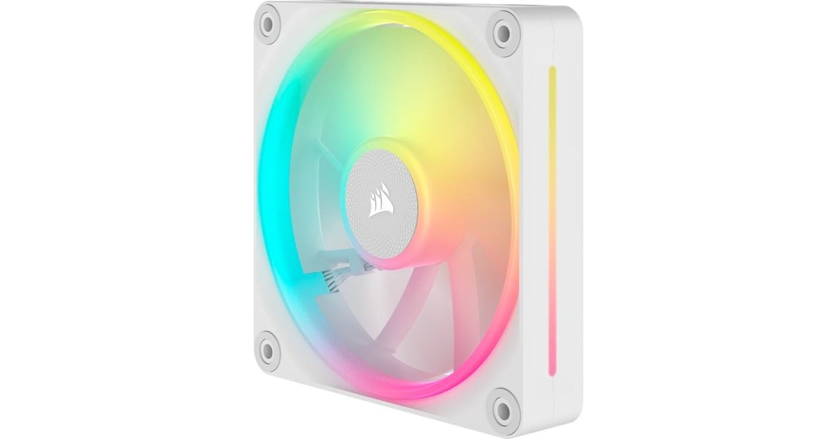 CorsairiCUE LINK LX120 RGB case fans  (Wit, 3 stuks, 120 x 120 x 25 mm, PWM)