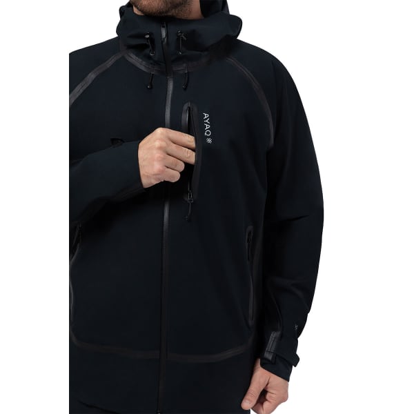Veste ski de randonnée AYAQ LONAK HARDSHELL JKT M BLACK STORM