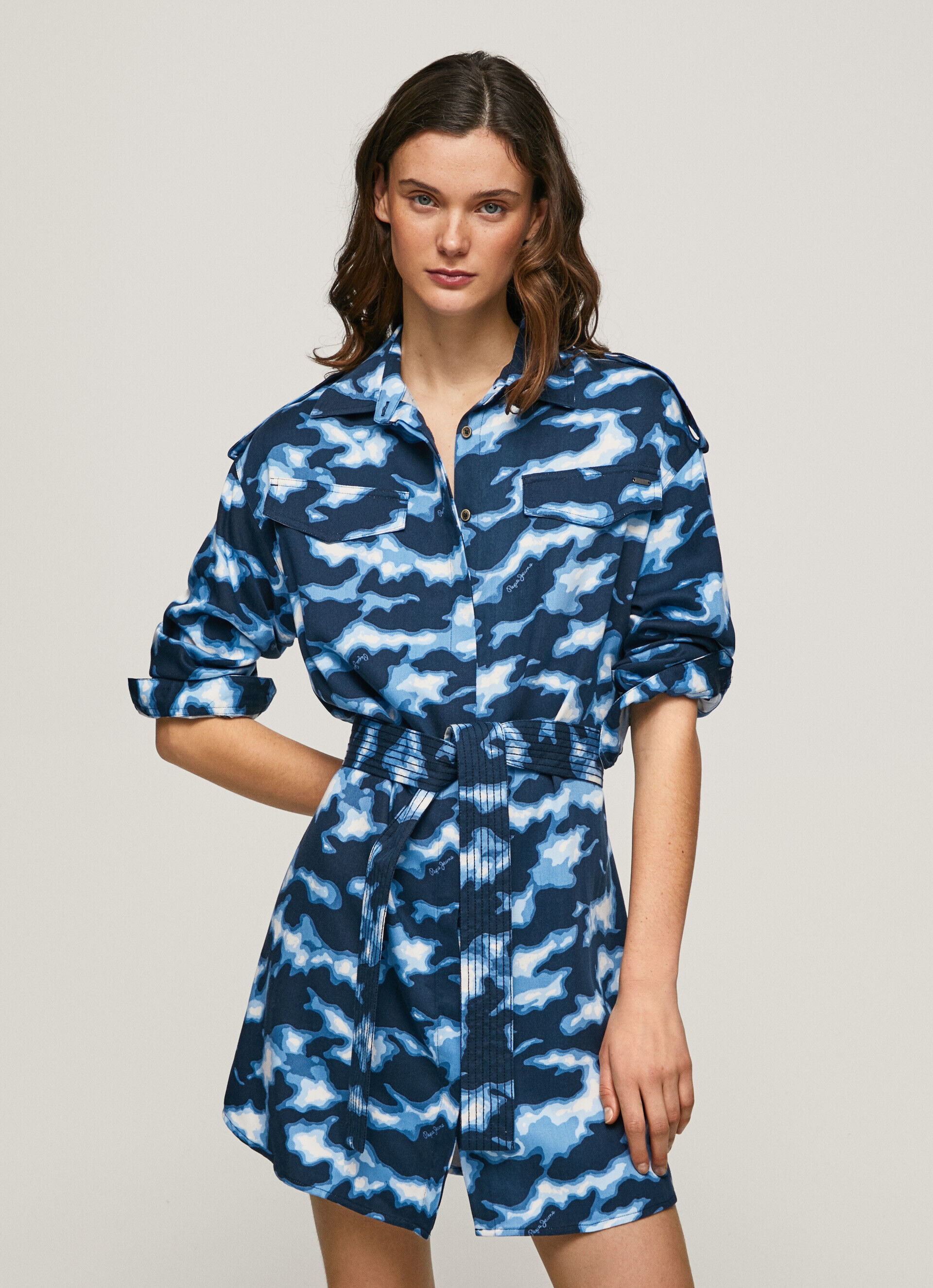 VESTIDO CURTO CAMUFLADO BURNET - multicolorido
