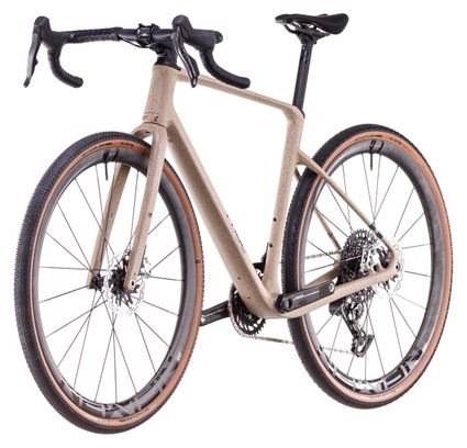 Vélo de Gravel Cube Nuroad C:62 SLT Sram Red XPLR AXS 13V 700 mm Beige Mineral Grit 2025